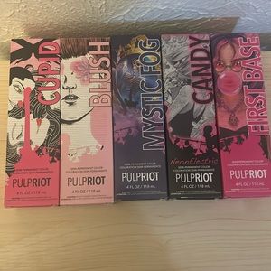 Pulp riot semi permanent hair color purple pink set